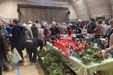 Der var gang i handlen lige fra start ved årets Julestue i Oksbøl
