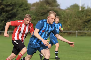 Blåbjerg målscorer til 1-0 William Kristensen driver bolden frem
